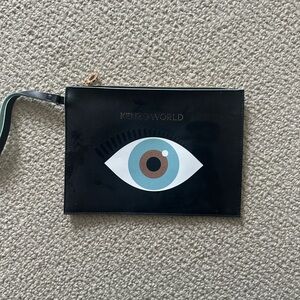 Kenzo Black Eye Clutch Kenzo World Clutch - Excellent Condition